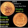 Image 1 : 1904 Indian Cent 1c Grades Choice+ Unc RB