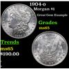 Image 1 : 1904-o Morgan Dollar $1 Grades GEM Unc