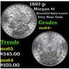 Image 1 : 1897-p Morgan Dollar $1 Grades Choice+ Unc
