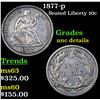 Image 1 : 1877-p Seated Liberty Dime 10c Grades Unc Details