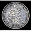 Image 2 : 1877-p Seated Liberty Dime 10c Grades Unc Details