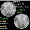 Image 1 : 1883-o Morgan Dollar $1 Grades Choice+ Unc