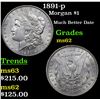 Image 1 : 1891-p Morgan Dollar $1 Grades Select Unc