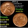Image 1 : 1911-p Lincoln Cent 1c Grades Choice Unc BN