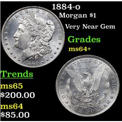 1884-o Morgan Dollar $1 Grades Choice+ Unc