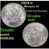 Image 1 : 1904-o Morgan Dollar $1 Grades GEM Unc