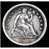 Image 2 : 1850-o  'O'o Above Bow Seated Liberty Half Dime 1/2 10c Grades Select AU