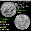 Image 1 : 1904-p Vam 3 I3 R5 Morgan Dollar $1 Grades Select Unc