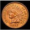 Image 2 : 1907 Indian Cent 1c Grades Gem+ Unc RB