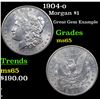 Image 1 : 1904-o Morgan Dollar $1 Grades GEM Unc