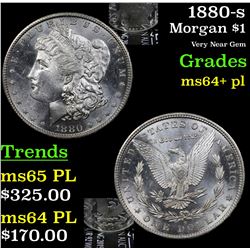 1880-s Morgan Dollar $1 Grades Choice Unc+ PL