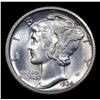 Image 2 : 1934-d Mercury Dime 10c Grades Choice+ Unc