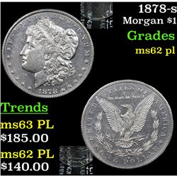 1878-s Morgan Dollar $1 Grades Select Unc PL