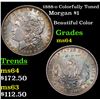 Image 1 : 1888-o Colorfully Toned Morgan Dollar $1 Grades Choice Unc