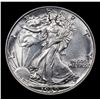 Image 2 : 1939-p Walking Liberty Half Dollar 50c Grades Choice+ Unc