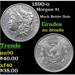 1890-o Morgan Dollar $1 Grades AU Details