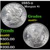 Image 1 : 1885-o Morgan Dollar $1 Grades GEM+ Unc