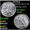 Image 1 : 1944-p Walking Liberty Half Dollar 50c Grades Select+ Unc