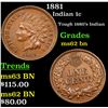 Image 1 : 1881 Indian Cent 1c Grades Select Unc BN