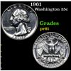Image 1 : Proof 1961 Washington Quarter 25c Grades Proof