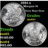 Image 1 : 1881-s Morgan Dollar $1 Grades Choice+ Unc