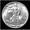 Image 2 : 1941-d Walking Liberty Half Dollar 50c Grades Select+ Unc