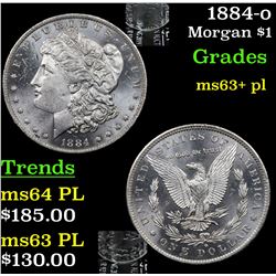 1884-o Morgan Dollar $1 Grades Select Unc+ PL
