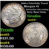Image 1 : 1899-o Colorfully Toned Morgan Dollar $1 Grades Choice+ Unc