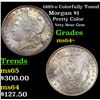 Image 1 : 1885-o Colorfully Toned Morgan Dollar $1 Grades Choice+ Unc