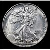 Image 2 : 1937-p Walking Liberty Half Dollar 50c Grades Choice Unc