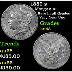 1889-s Morgan Dollar $1 Grades Choice AU/BU Slider