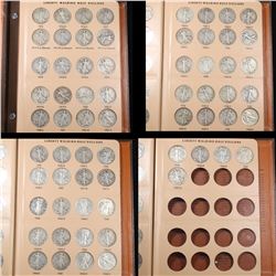 ***Auction Highlight*** Complete Walking Libery Half Dollar Book 1916-1947 65 coins Grades