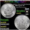 Image 1 : ANACS 1884-cc Vam 4A GSA Hoard Morgan Dollar $1 Graded ms63 By ANACS