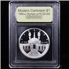 Image 2 : Proof 1984-S Olympic Modern Commem Dollar $1 Graded GEM++ Proof Deep Cameo By USCG