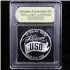 Image 2 : Proof 1991-S USO Modern Commem Dollar $1 Graded GEM++ Proof Deep Cameo By USCG