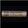Image 5 : Mixed small cents 1c orig shotgun roll, 1920-d Wheat Cent, 1890 Indian Cent other end, McDnalds Wrap