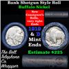 Image 1 : Buffalo Nickel Shotgun Roll in Old Bank Style 'Bell Telephone'  Wrapper 1919 & d Mint Ends Grades