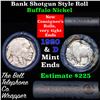 Image 1 : Buffalo Nickel Shotgun Roll in Old Bank Style 'Bell Telephone'  Wrapper 1920 & d Mint Ends Grades