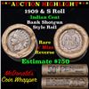Image 1 : ***Auction Highlight*** Indian 1c Shotgun Roll, 1909 end, KEY date 's' mint on the other, Wow! Grade