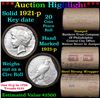 Image 1 : ***Auction Highlight*** Full solid Key date 1921-p Peace silver dollar roll, 20 coins (fc)