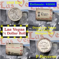 ***Auction Highlight*** Old Casino 50c Roll $10 Halves Dunes Hotel/Casino Las Vegas 1919 Walker & 'p