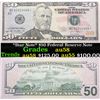 Image 1 : *Star Note* $50 Federal Reserve Note Grades Choice AU/BU Slider