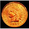 Image 2 : ***Auction Highlight*** 1901 Mint Error 'Broken Collar' Indian Cent 1c Graded Gem+ Unc RB BY USCG (f