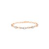 Image 1 : Genuine 3.39 ctw Aquamarine & Diamond Bracelet 14KT Rose Gold - REF-102T8A