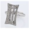 Image 1 : 0.69 CTW Diamond Ring 18K White Gold - REF-122H5M