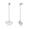 Image 1 : 1.18 CTW Diamond Earrings 14K White Gold - REF-70X8R