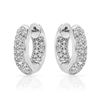 Image 1 : 1.01 CTW Diamond Earrings 14K White Gold - REF-87F7N