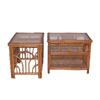 Image 1 : Vintage Rattan end tables (modern tropical) #1126700