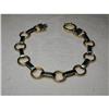 Image 1 : Estate 14K 2-Tone Two-Tone Toggle Lock Bracelet#1127146