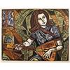 Irving Amen Color Woodcut, Musician  #1137955